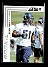 Bruce Irvin RC: 2012 Score Glossy Parallel Rookie Card #388. rookie card picture