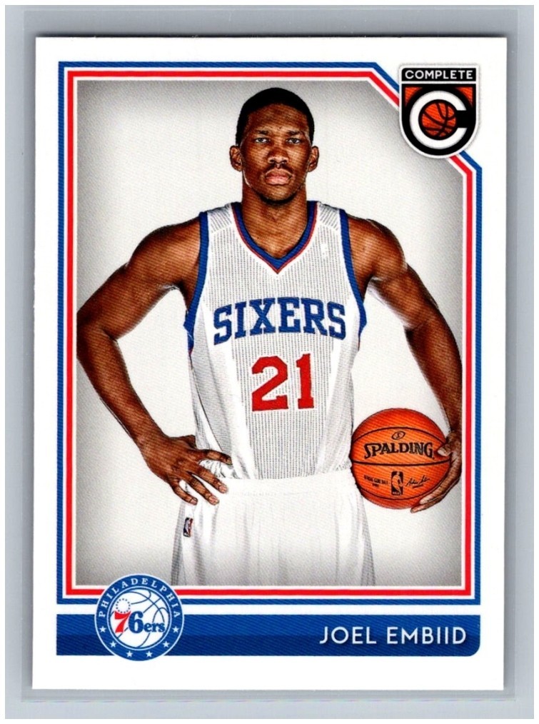 2016-17 Panini Complete Joel Embiid #1 Philadelphia 76ers NBA Basketball Card