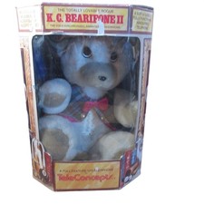 Teleconcept K.C. Bearifone II Animated Talking Teddy Bear Telephone