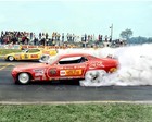 Snake And Mongoose Funny Car Drag Racing Print 16x20 Metallic Pearl Photo