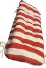 Red & White Striped Water-Repellent Outdoor Bench Two Cushions-19x44inches~ Cute — photo 1
