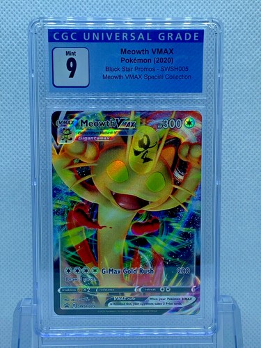 Meowth VMAX graded CGC 9 for sale on eBay