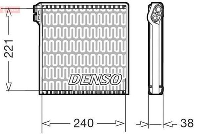 DENSO DEV09102 Verdampfer Klimaanlage Klimaverdampfer
