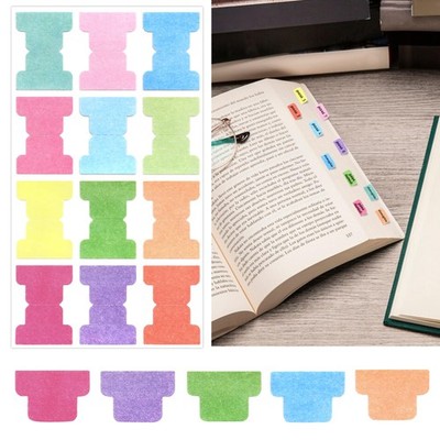 Fssqii 10 Sheet (120pcs) Blank Index Tabs Stickers 1.7cm x 1.7cm, 12 Colors 