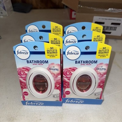 Febreze Bathroom Air Freshener, Odor-Fighting 0.04 Fl Oz (Pack of 6), Pink