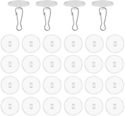 Selbstklebendes Deckenclip 30 Stück Transparent PVC Schwerlast