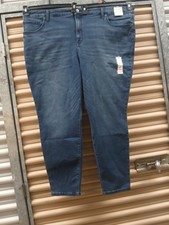 Terra And Sky Core Skinny High Rise Jeans Women's Size 26W NWT Dark Wash