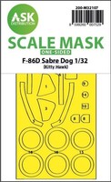 F-86D Sabre Dog One-Sided Express Fit Mask For Kitty Hawk / 1:32