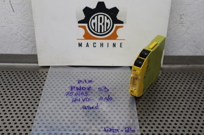 PILZ PNOZ s3 750103 Safety Relay 24VDC 2n/o Used With Warranty See All Pictures