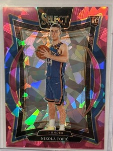 Nikola Topic 2024-25 Panini Select /99 Pink Ice Concourse RC Thunder #89