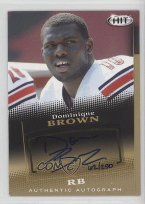 2015 Sage Hit Gold 62/250 Dominique Brown #A60 Rookie Auto RC 5l1