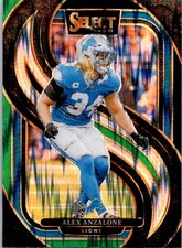 2024 Panini Select #104 Alex Anzalone Black & Green Prizm Shock