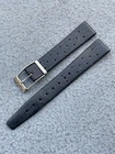 Original 1960’s vintage swiss TROPIC STAR 16mm BLACK rubber dive band strap !