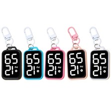 Mini Digital Keychain Pocket Watch For Students Exams Plastic Electronic Clock