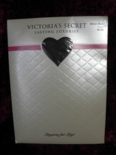 Victoria's Secret Lasting Luxuries Almost Black Large Control Top Pantyhose NOS