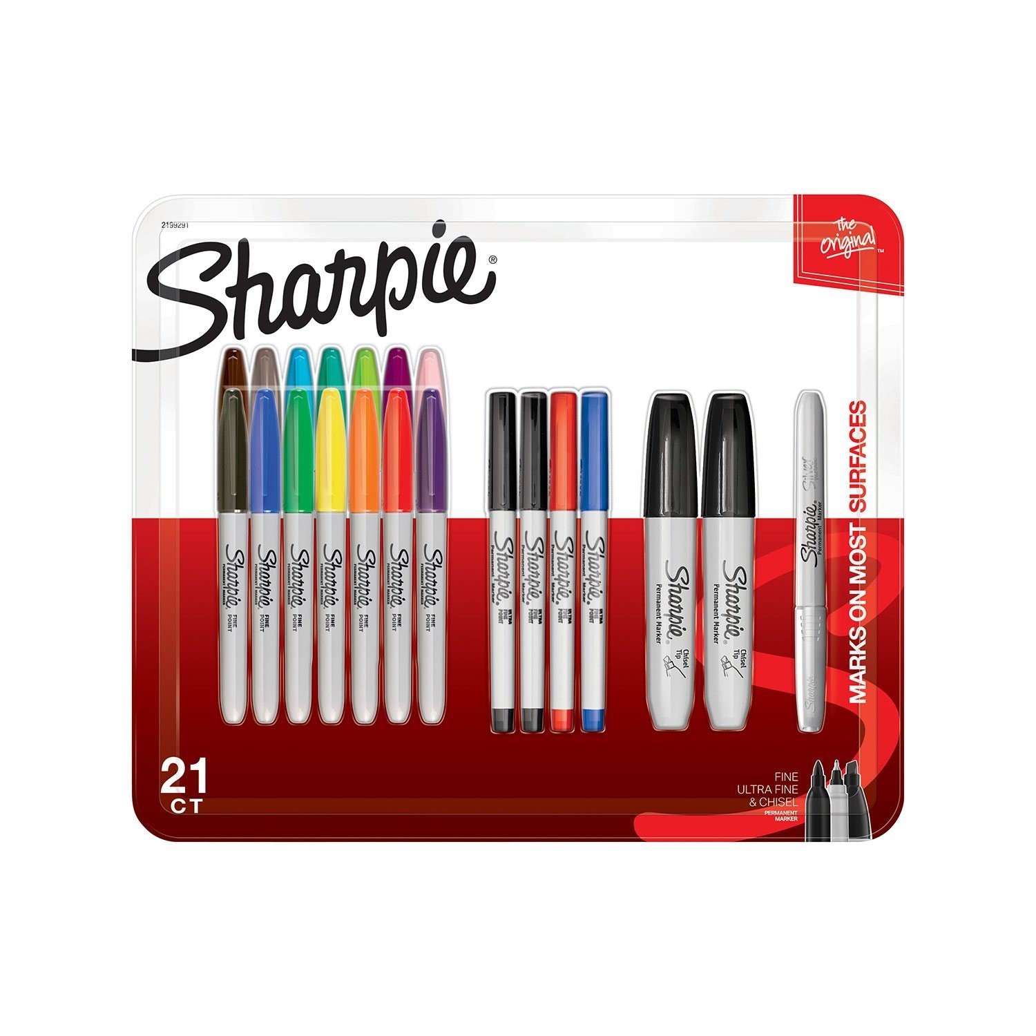 Pens Assorted Colors 21 Count Pastels Fine Tip Rainbow