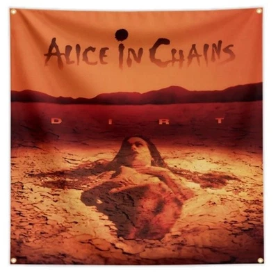 ALICE IN CHAINS 4' X 4' BANNER FLAG DIRT - Image 1 of 4