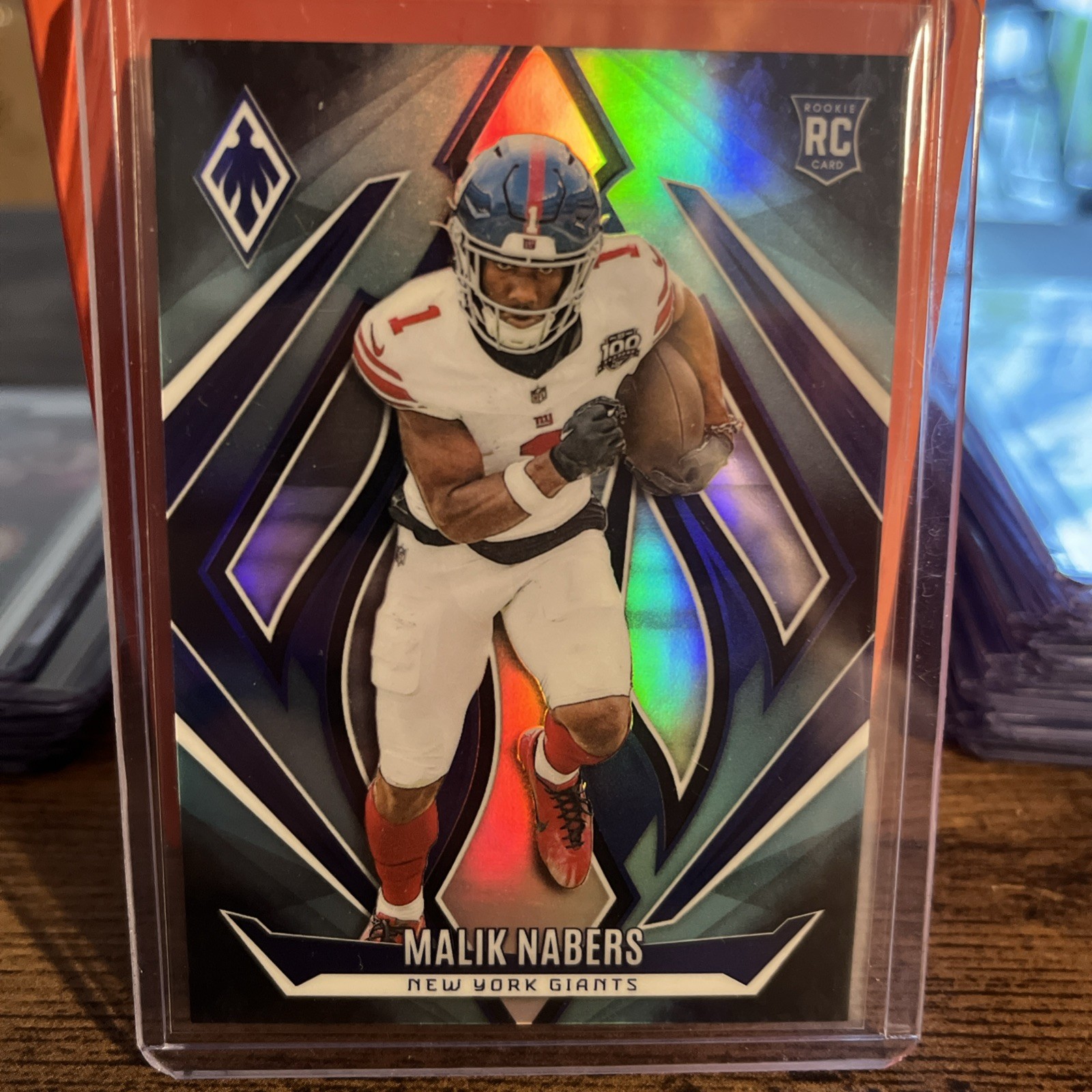 2024 Panini Phoenix Malik Nabers #221 Rookie Teal #'d 43/72 (RC) Giants