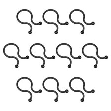 U Shape Cable Ties Neat Management Twist Lock 22mm/Black/200 Pcs