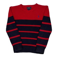 Age 7 Polo By Ralph Lauren Sweater - Small Navy Cotton