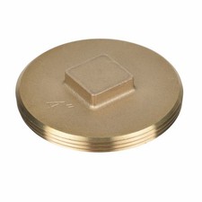 Brass Raised Head Plug,4 In. - 42374