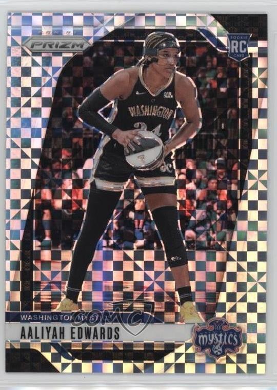 2024 Panini Prizm WNBA Checkerboard Prizm Aaliyah Edwards #70 Rookie RC 1as0