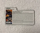 1985 Vintage GI Joe Cobra Lot Snake Eyes v2 Timber Figure File Card Gray 1990's?