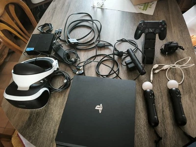 PS4 Pro 1 To (Sony Playstation 4) + PS VR + Accessoires + Micro – Pack Complet - Photo 1/4
