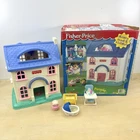 Vintage Fisher Price Little People Home Sweet Home Doll House w/ Box - RARE!