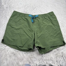 REI Co-op Men's XL Green Belted Trailmade Amphib Shorts Gorpcore Hiking Camping