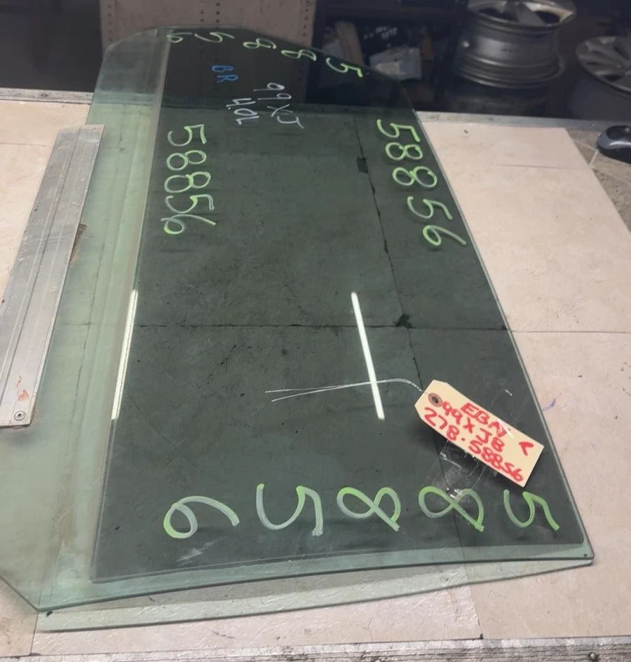 Jaguar XJ8 1998-2003 1996-1997 XJ6 lado del pasajero puerta trasera derecha ventana de vidrio Foto 4 de 4