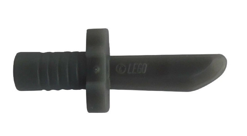 Lego 10 Stück dunkelgraue (dark bluish gray) Messer Waffe Waffen Neu 94158a