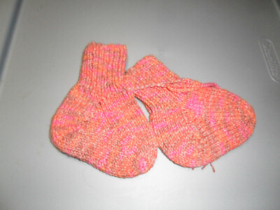 Handmade Knitted Bamboo Socks 3 - 6 Months
