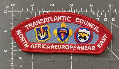 Transatlantic Rat Csp Aufnäher North Africa Europa Nahe Osten BSA Boy Scouts Wos