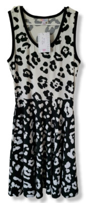 Lularoe Leopard Cheetah Medium Nicki Sleeveless Dress with Pockets HTF! New!