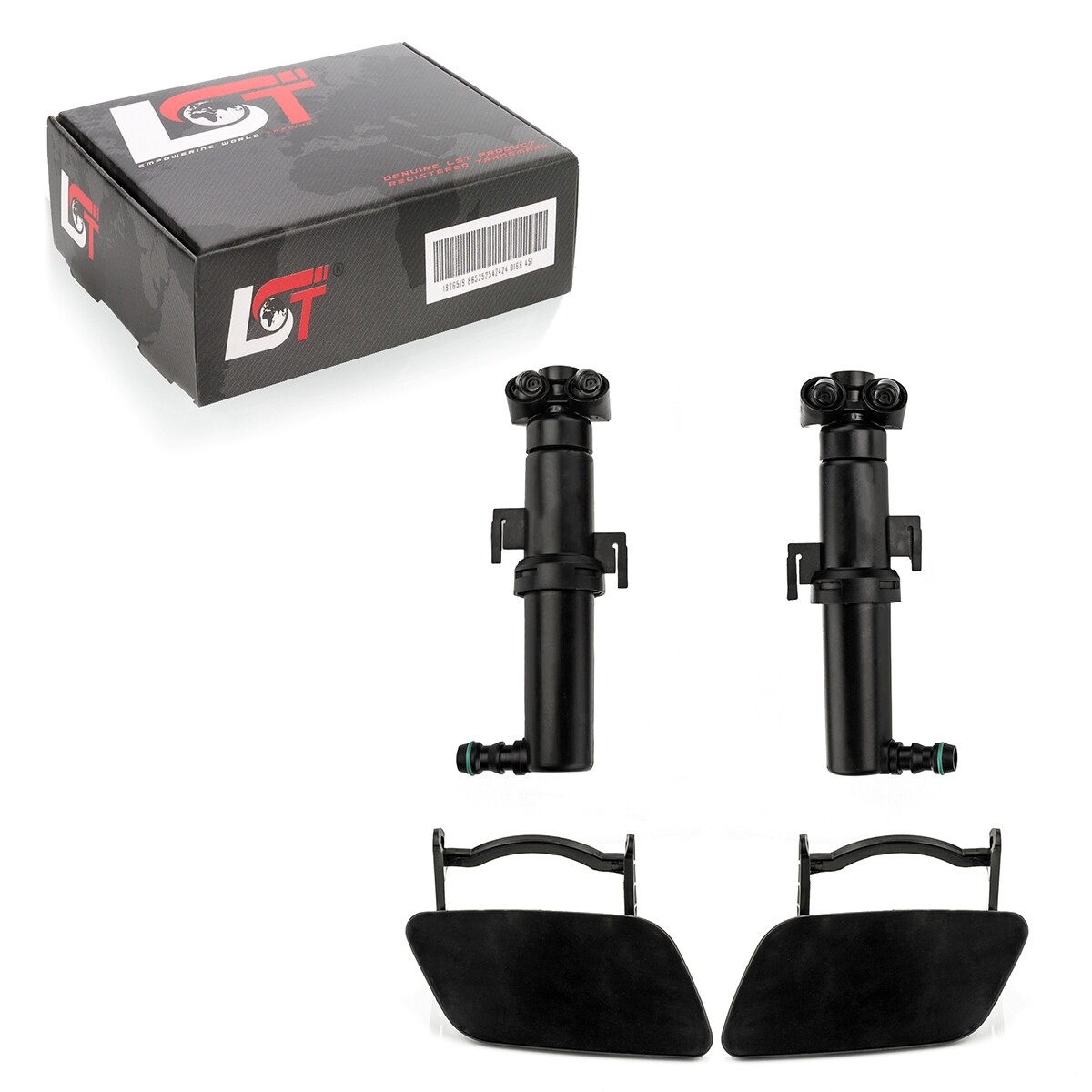 2x Headlight washer nozzle telescopic nozzle left right cap for AUDI Q5 8R 08-12