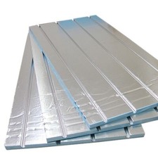 Water Underfloor Heating Board XPS Foam Panel Groove Insulation Aluminium Spread