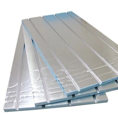 Water Underfloor Heating Board XPS Foam Panel Groove Insulation Aluminium Spread