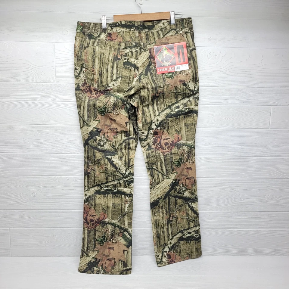 Mossy Oak Camouflage Camo 5 Pocket Jeans Womens Size 16 NWT - Image 2 of 4