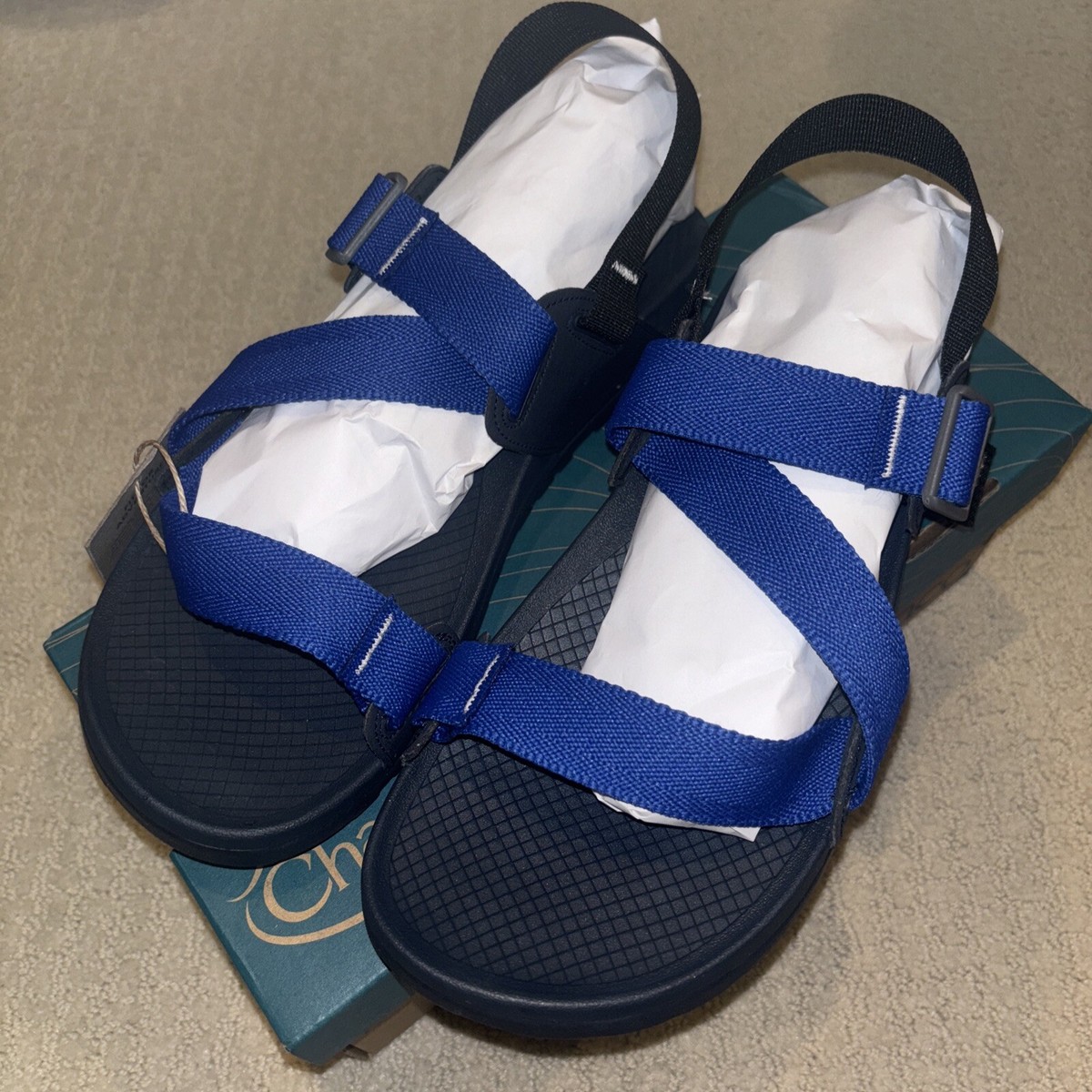 Chaco Lowdown Slide Sandals Navy Blue Adjustable Strap Men\'s Size 9 Amazon.com | Chaco LOWDOWN SLIDE, Black, 8 | Sport Sandals  main image 2