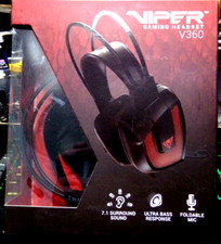 Patriot - PV3607UMLK - Viper V360 7.1 Virtual Surround Headset - Black