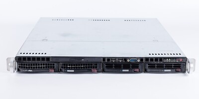 1HE Supermicro CSE-813M - X10SLM-F mit Intel E3-1231v3 - 32 GB RAM - 128 GB SSD
