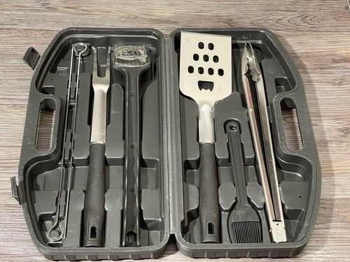 Expert Grill 10 Piece Stainless Steel Grill Set w/Carrying Case - NEW