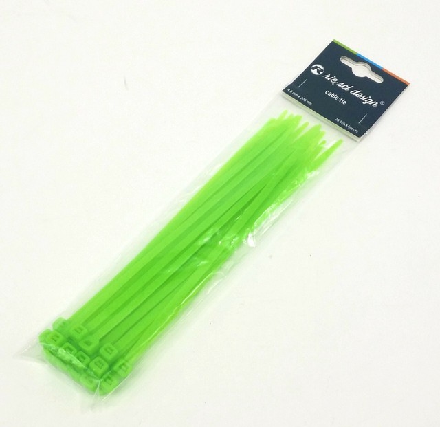 Riesel Design Zip Ties 6", 25 Pack, Neon Green eBay