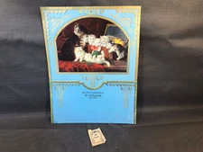 Vintage Wall-Mounted Letter Holder Old Cardboard Décor Antique 1930s