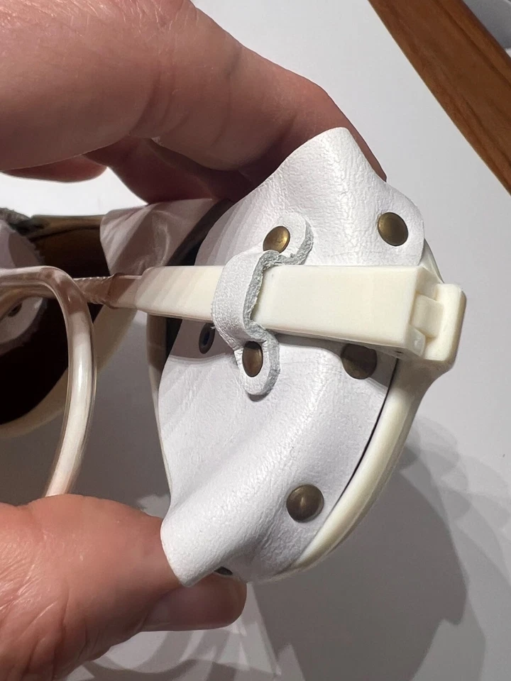 Gafas de sol vintage Bolle irex 100 cuero blanco vintage Francia, esquí glaciar Foto 2 de 4