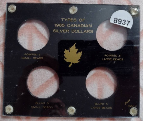 1965 CANADIAN DOLLAR TYPES CAPITAL HOLDER ** USED ** L@@K AT PICTURES!!!!! #8937