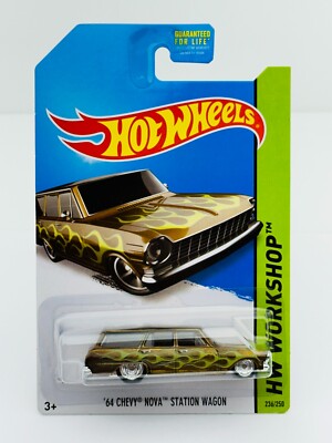 Hot Wheels 2014 SUPER Treasure Hunt '64 CHEVY NOVA STATION WAGON Brown NEW !!!