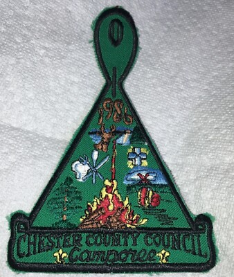 1986 Chester County Council Camporee Boy Scout Patch BSA | eBay