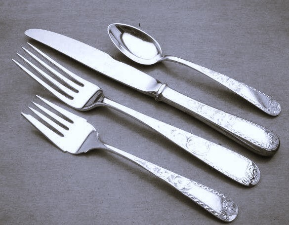 Mayflower by S Kirk & Son Sterling Silver 4 Piece Place Setting